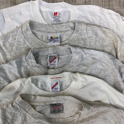 [現物] 90s 白Tシャツ(シミあり) 20pcs G0812003
