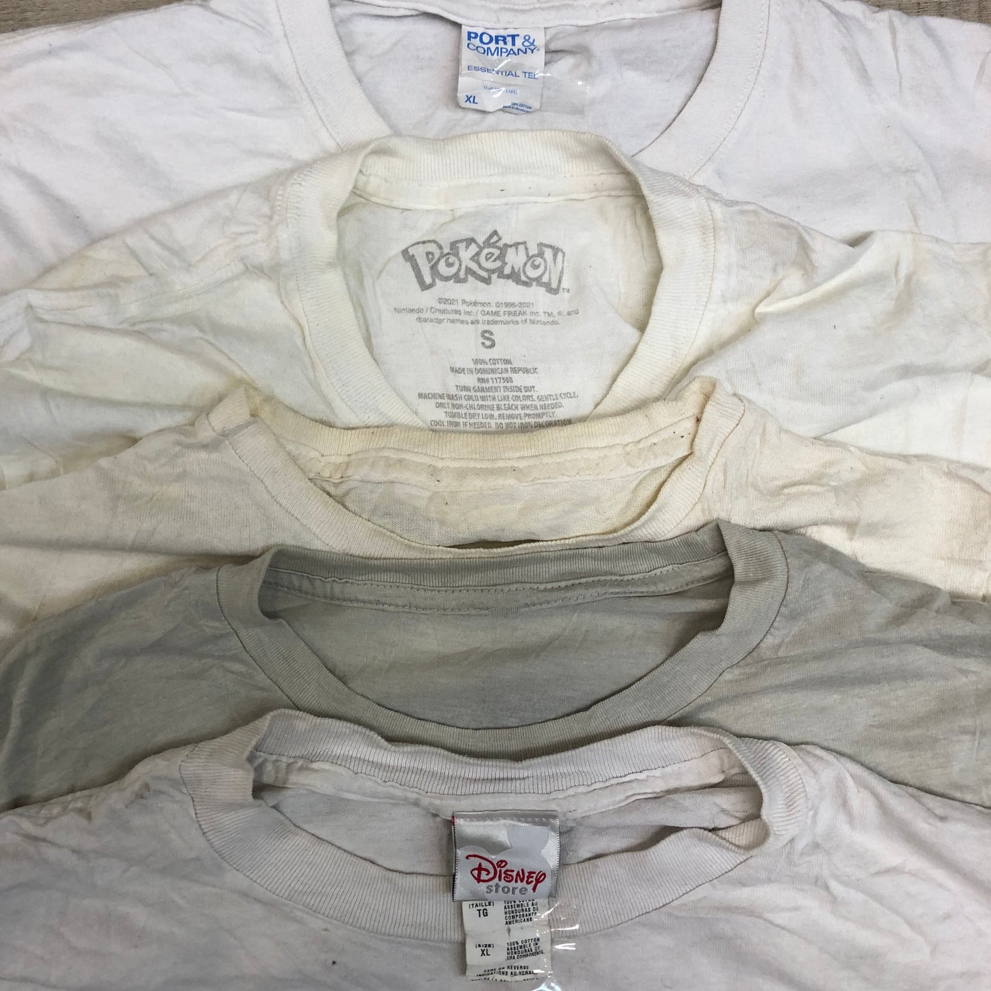 [現物] 00s 白Tシャツ(シミあり) 20pcs G0813001