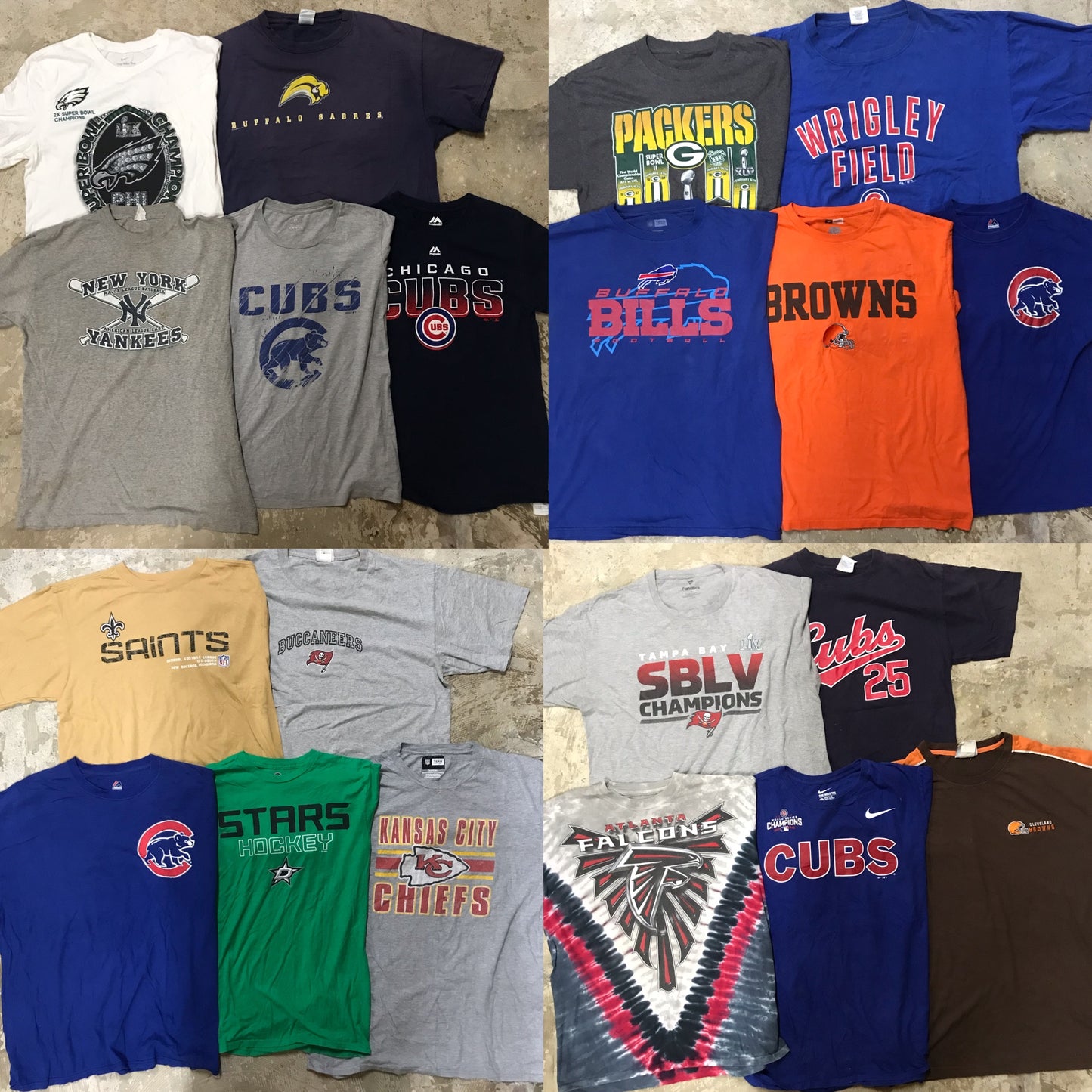 [現物] MLB/NFL/NHL等チーム系 20pcs D0707002