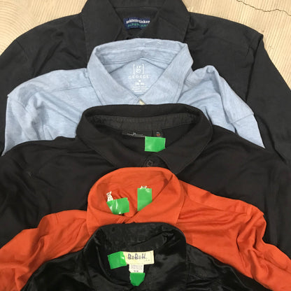 [現物] 長袖シャツ/シルク/ポリ/レーヨン 20pcs H0806003