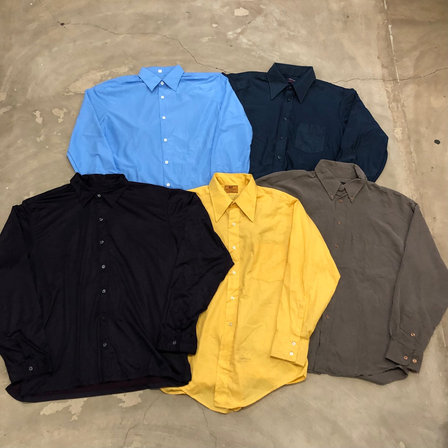 [現物] 長袖ポリシャツ/テロシャツ 20pcs E0714001