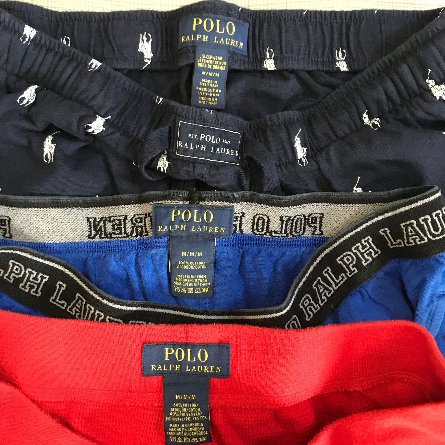 [現物] ラルフローレンパジャマパンツ(ミックス) 12pcs H0817002