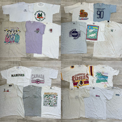 [現物] 90s 白系Tシャツ(シミあり) 20pcs B0708005