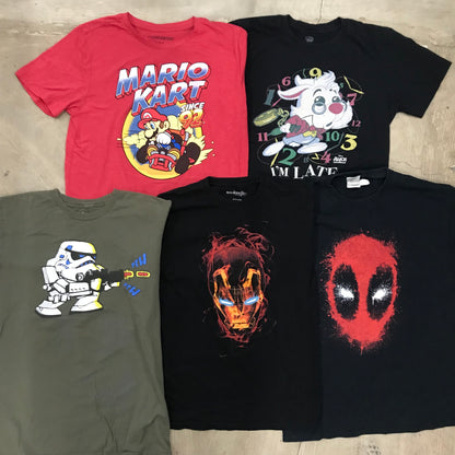 [現物] キャラクターTシャツ 20pcs H0803004