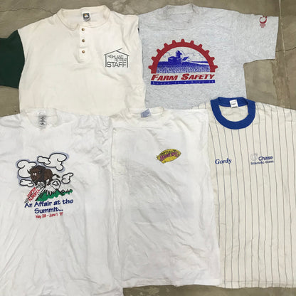 [現物] 90s 白Tシャツ(シミあり) 20pcs D0716004