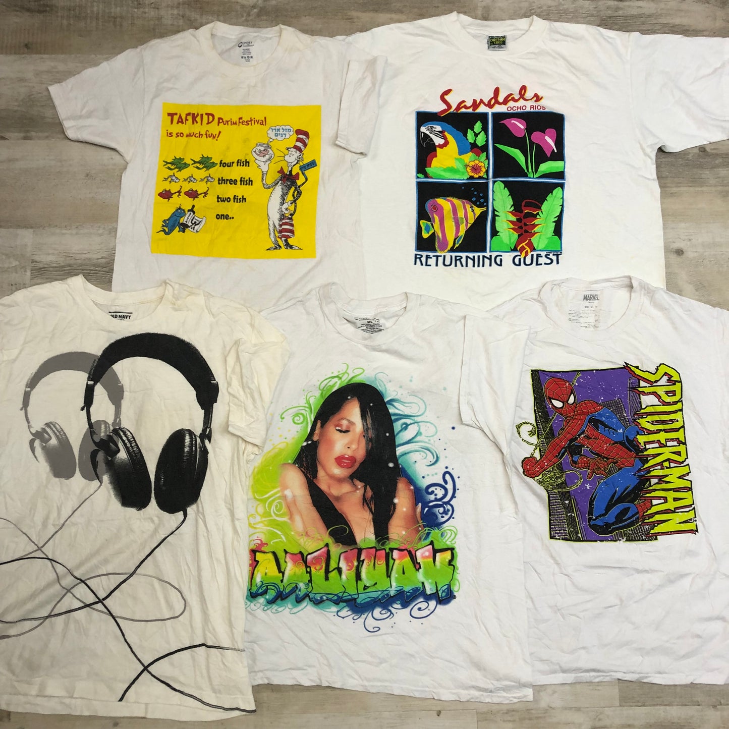 [現物] 00s 白Tシャツ(シミあり) 20pcs G0813002