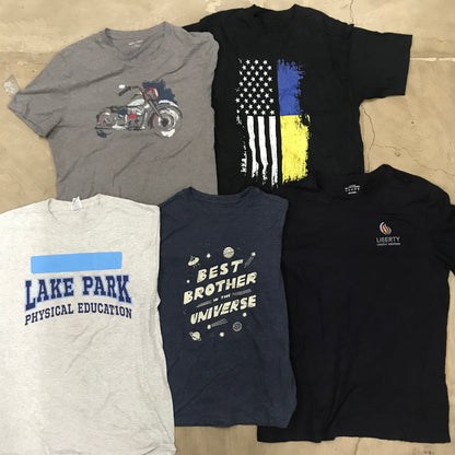 [現物] アメカジプリントTシャツ 20pcs G0730004