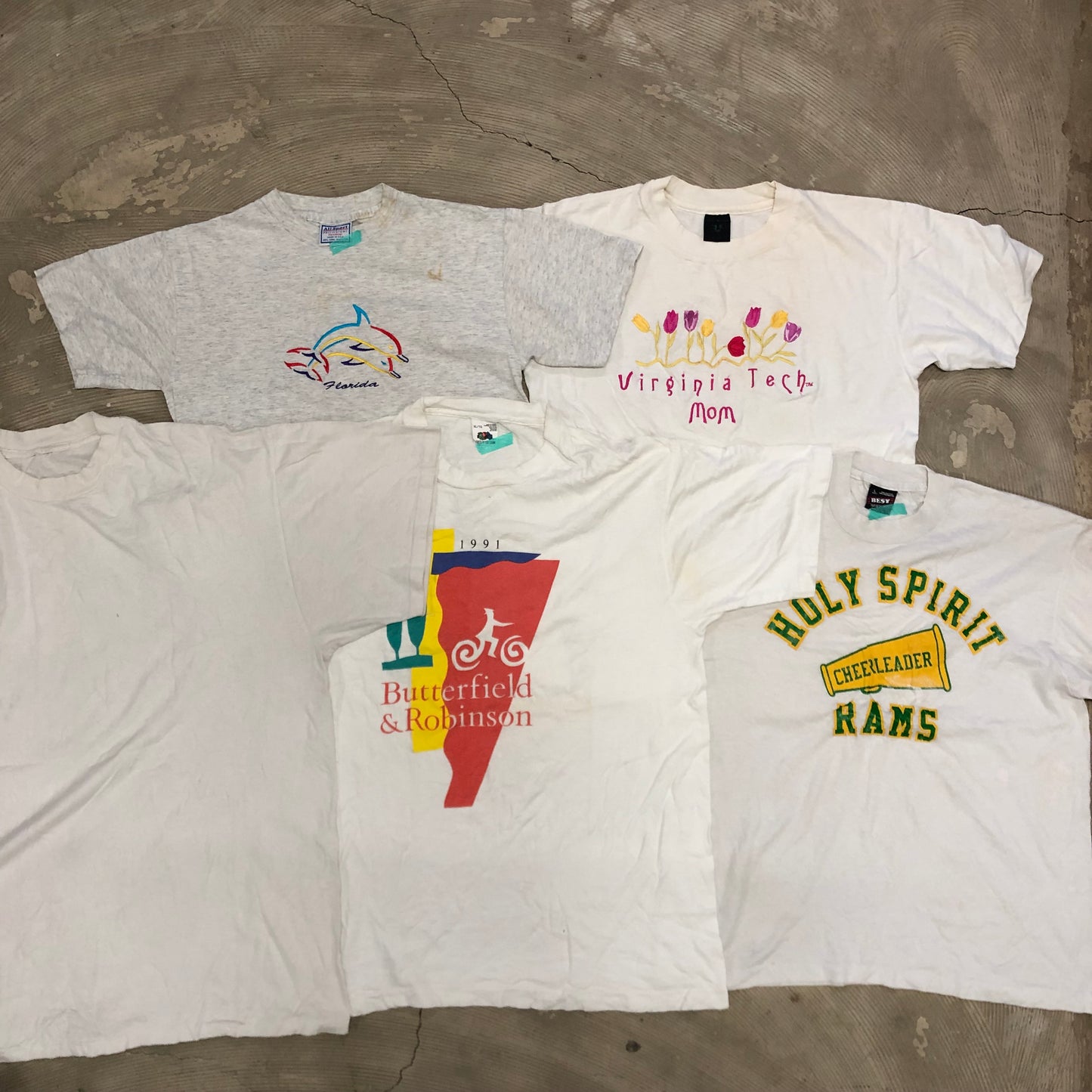 [現物] 90s 白Tシャツ(シミあり) 20pcs E0709003