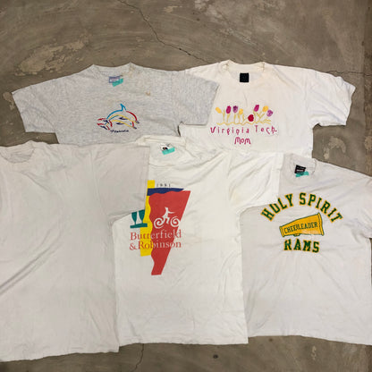 [現物] 90s 白Tシャツ(シミあり) 20pcs E0709003