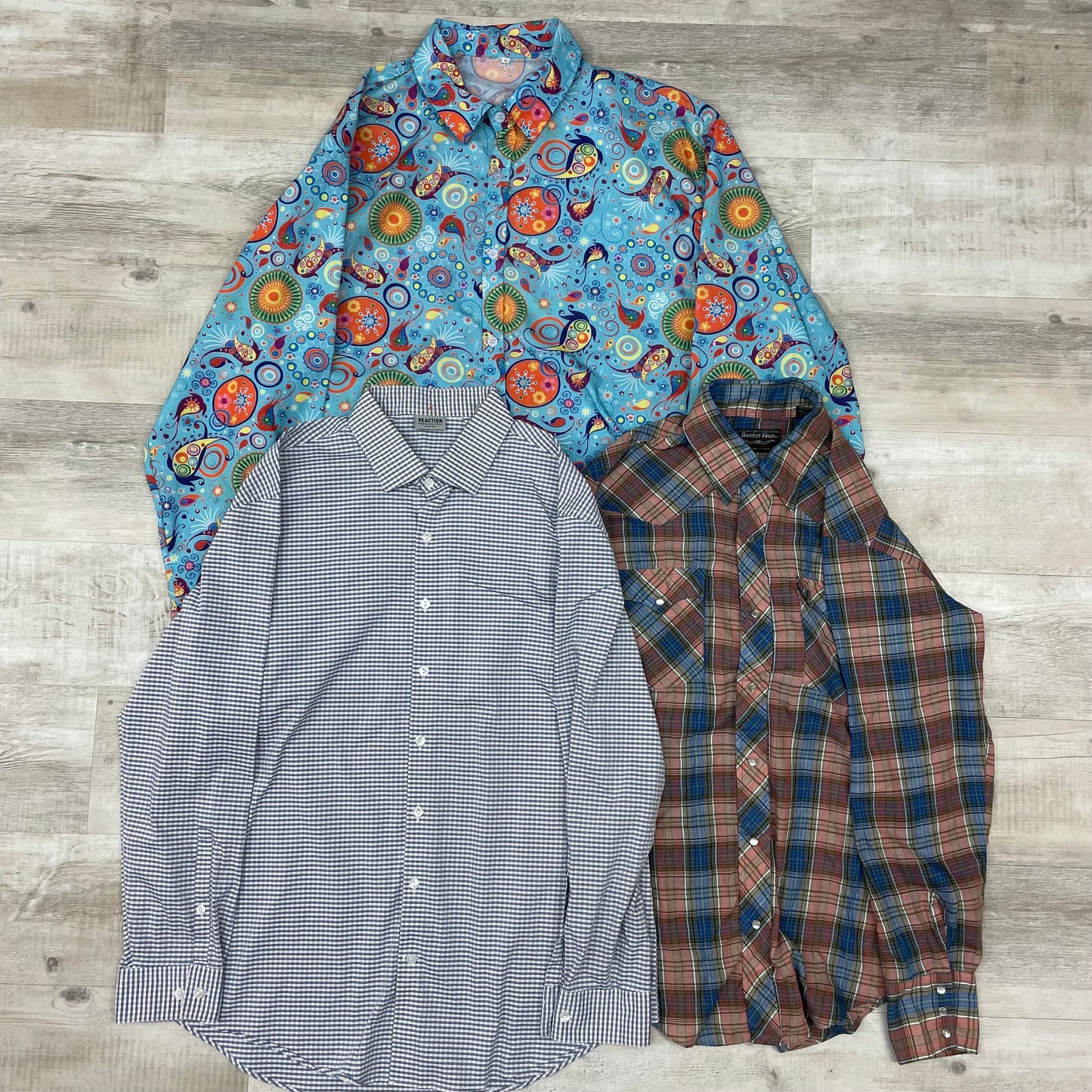 [現物] 長袖柄シャツ 11pcs G0821004