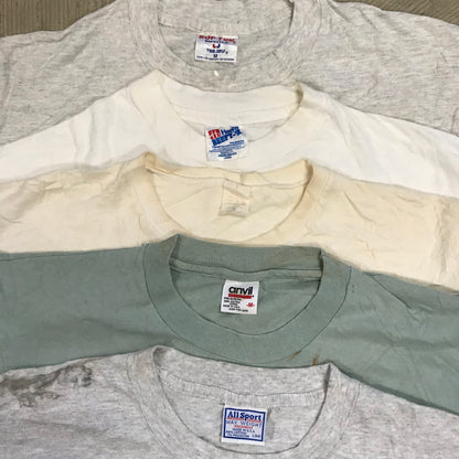 [現物] 90s 白系Tシャツ(シミあり) 20pcs D0629001