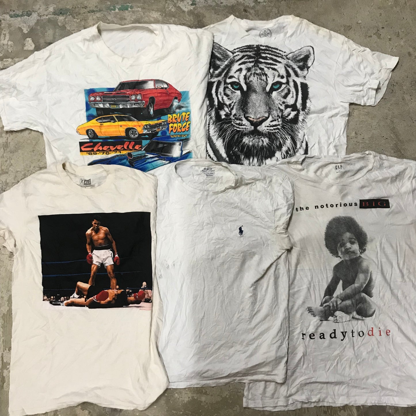[現物] 00s 白Tシャツ(シミあり) 20pcs D0713003
