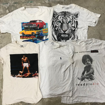 [現物] 00s 白Tシャツ(シミあり) 20pcs D0713003