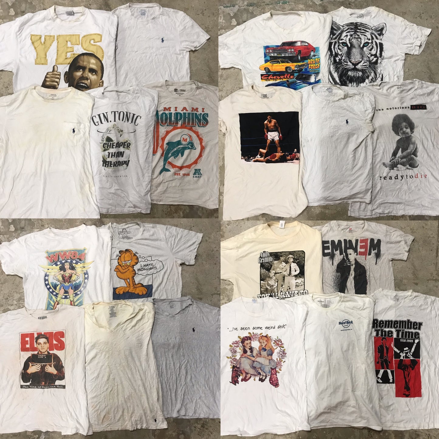 [現物] 00s 白Tシャツ(シミあり) 20pcs D0713003