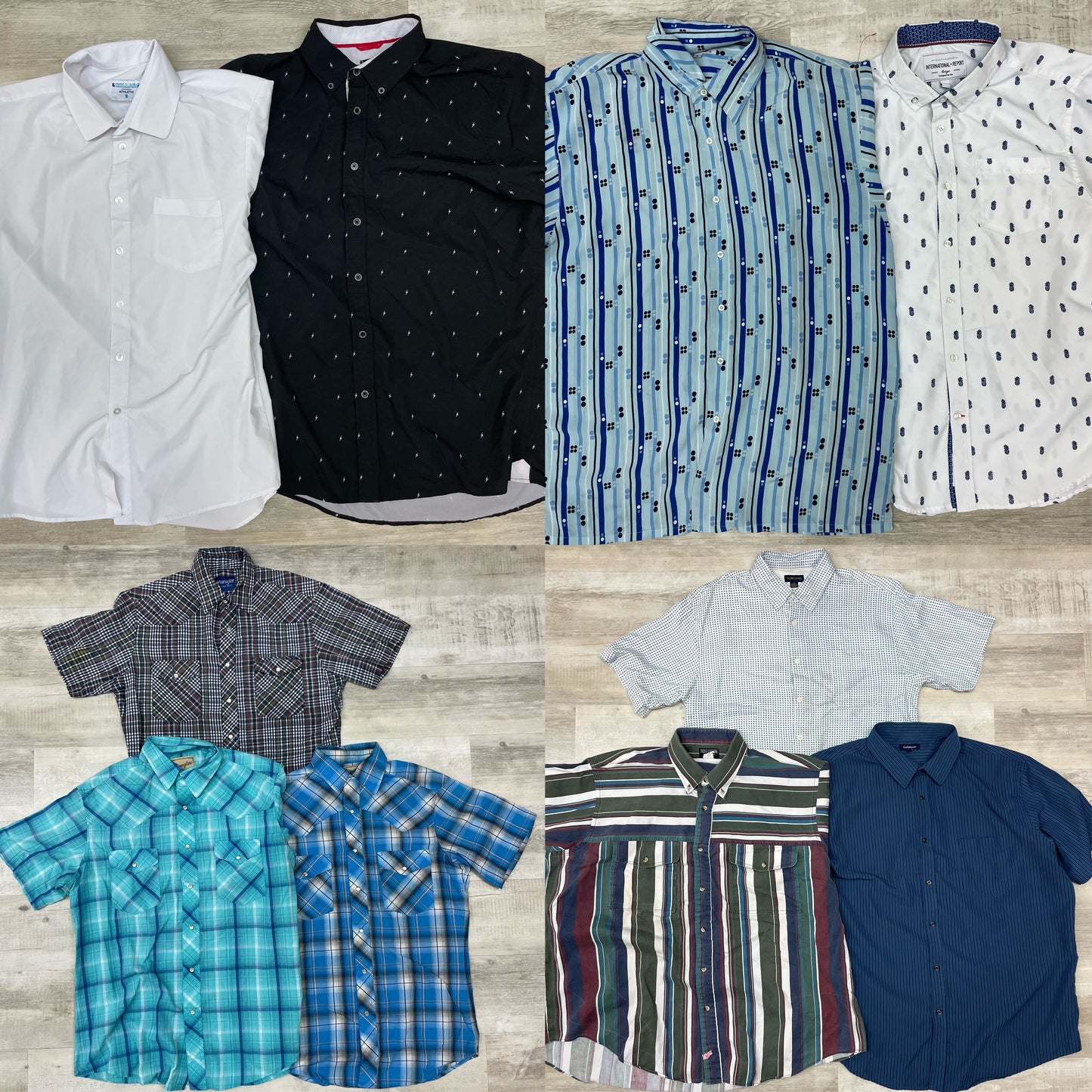 [現物] 半袖柄シャツ 10pcs G0821003