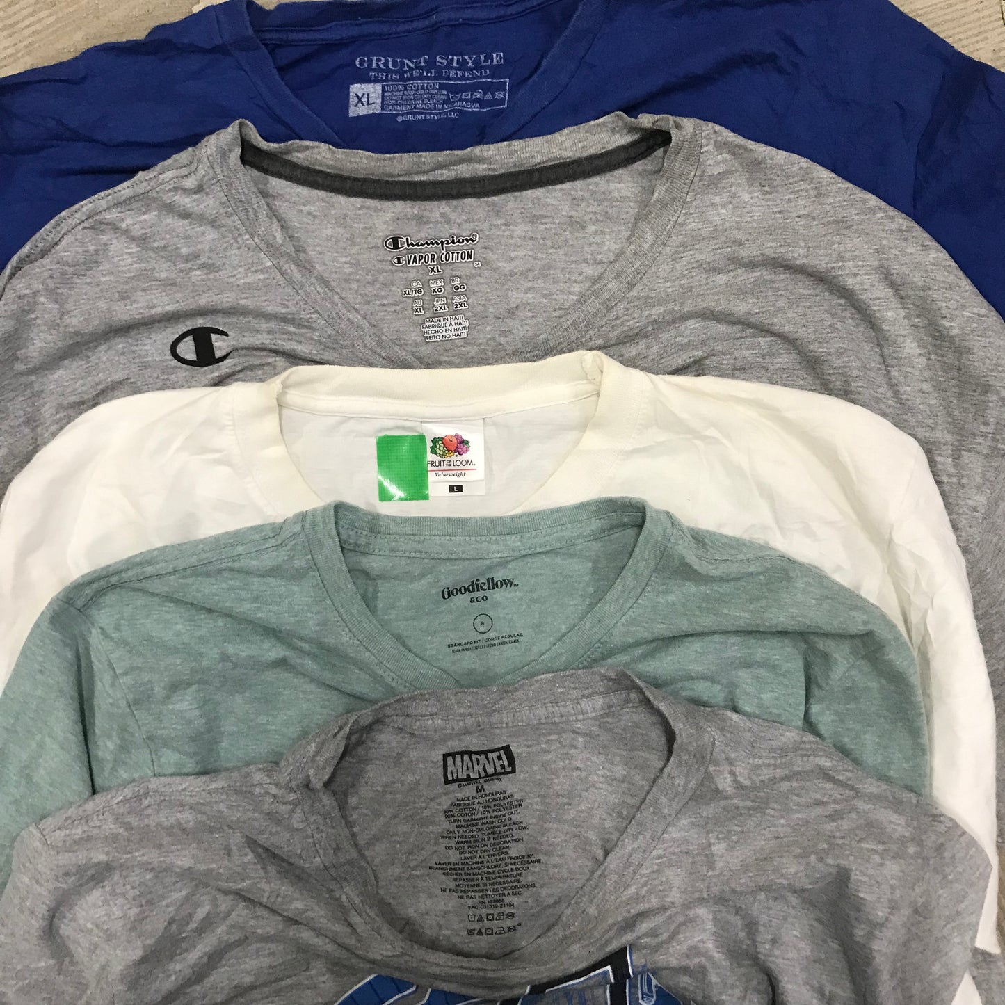 [現物] アメカジプリントTシャツ 20pcs G0730004