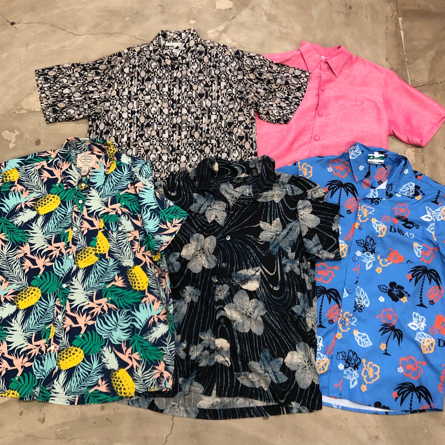 [現物] 半袖柄シャツ/アロハシャツ 20pcs E0714004