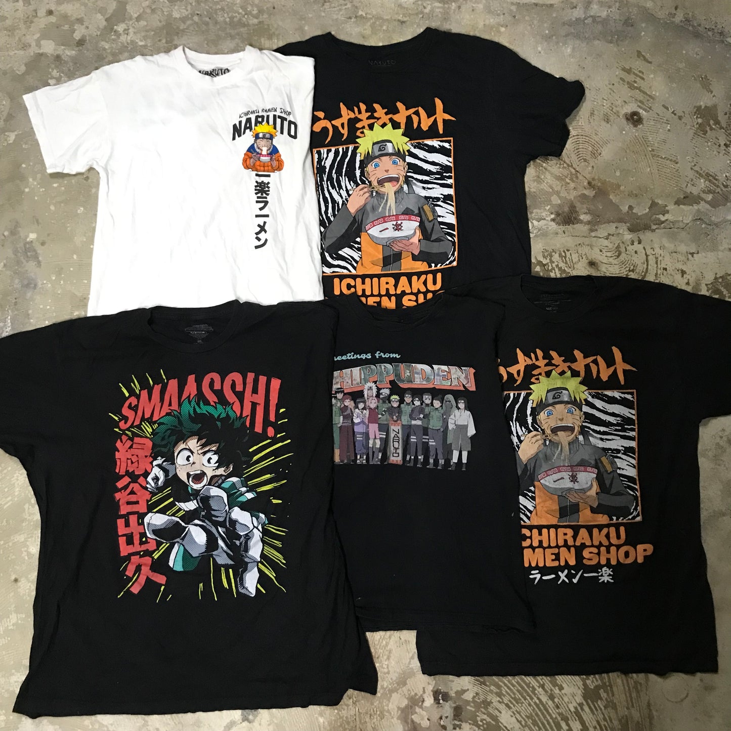 [現物] ジャパニーズアニメTシャツ 20pcs D0706004