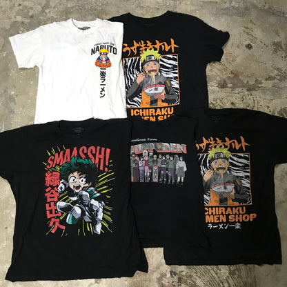 [現物] ジャパニーズアニメTシャツ 20pcs D0706004