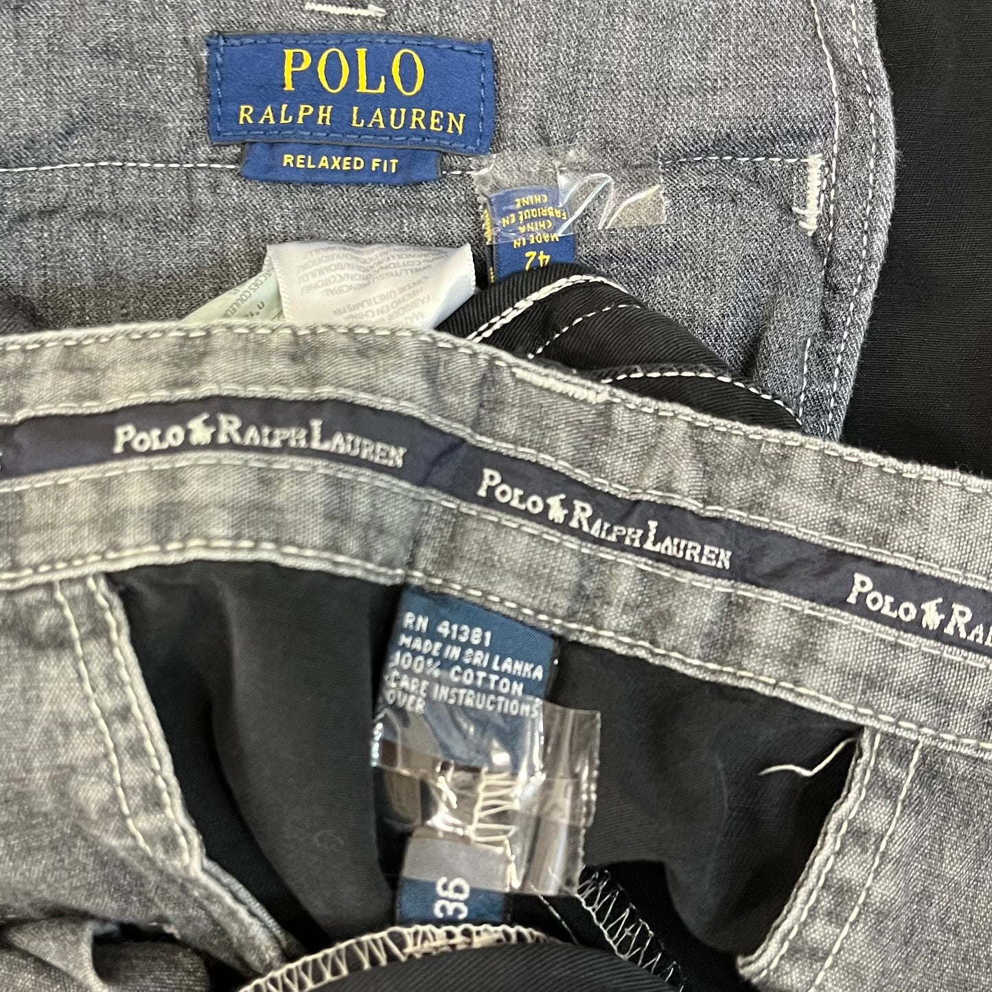 [現物] ラルフローレン ショートパンツ 黒染め 8pcs G0805003