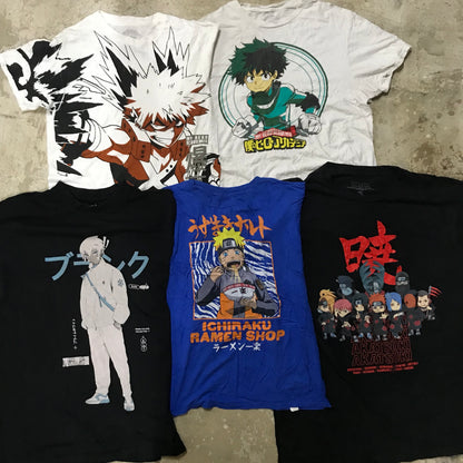 [現物] 00s アニメTシャツ 20pcs D0714002