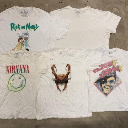 [現物] 00s 白系Tシャツ(シミあり) 20pcs E0713002