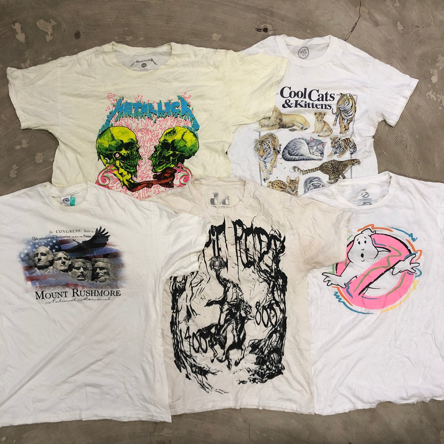 [現物] 00s 白系Tシャツ(シミあり) 20pcs E0713002