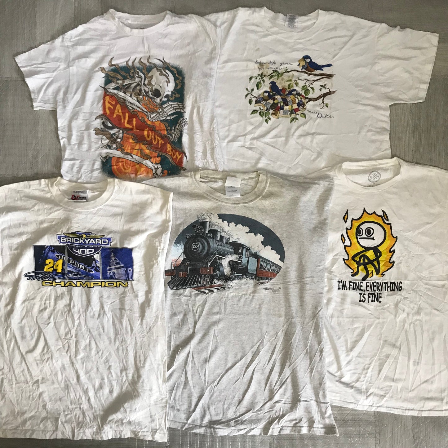 [現物] 00s 白Tシャツ(シミあり) 20pcs H0813004
