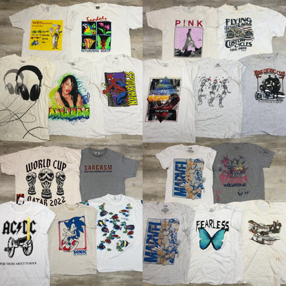[現物] 00s 白Tシャツ(シミあり) 20pcs G0813002