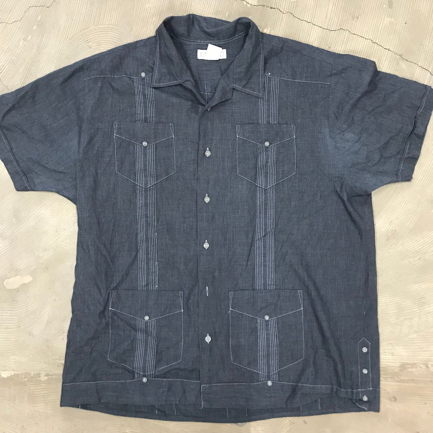 [現物] キューバシャツ(チャコール染め) 6pcs H0810002
