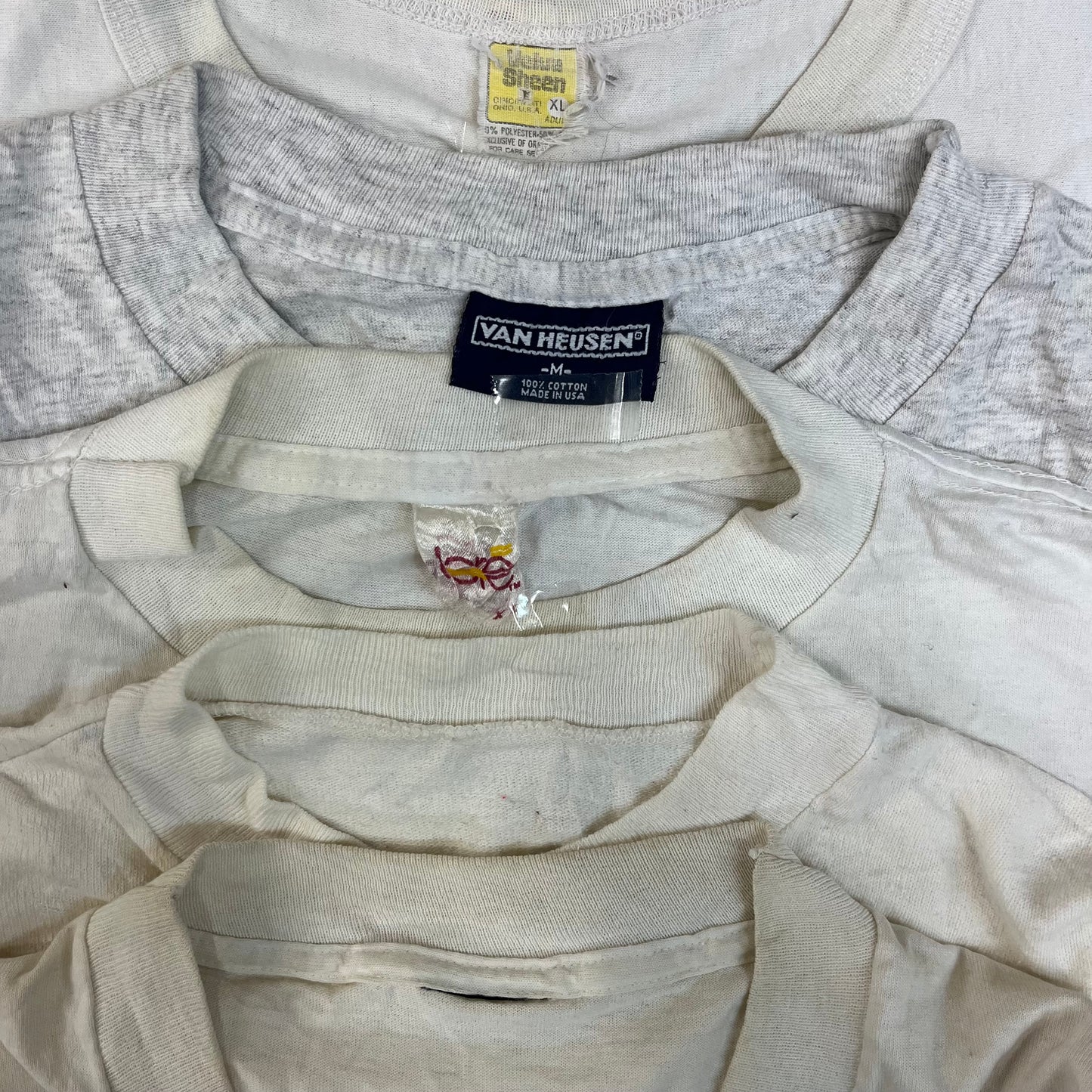 [現物] 90s 白Tシャツ(シミあり) 20pcs C0713005