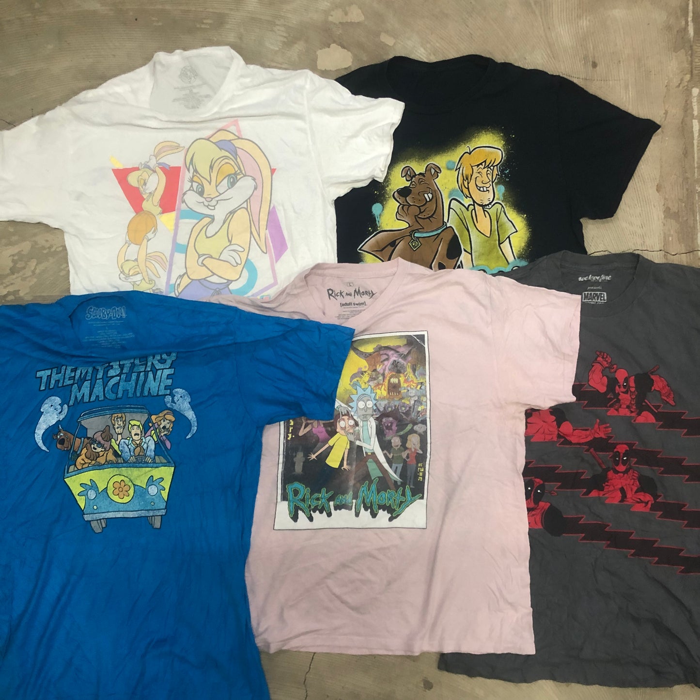 [現物] 00s アメコミ/キャラクターTシャツ 20pcs E0706002
