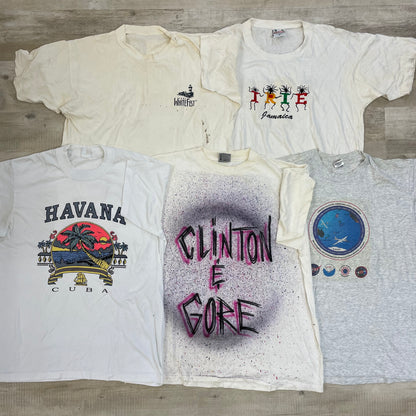 [現物] 90-00s 白Tシャツ(シミあり) 20pcs B0708002