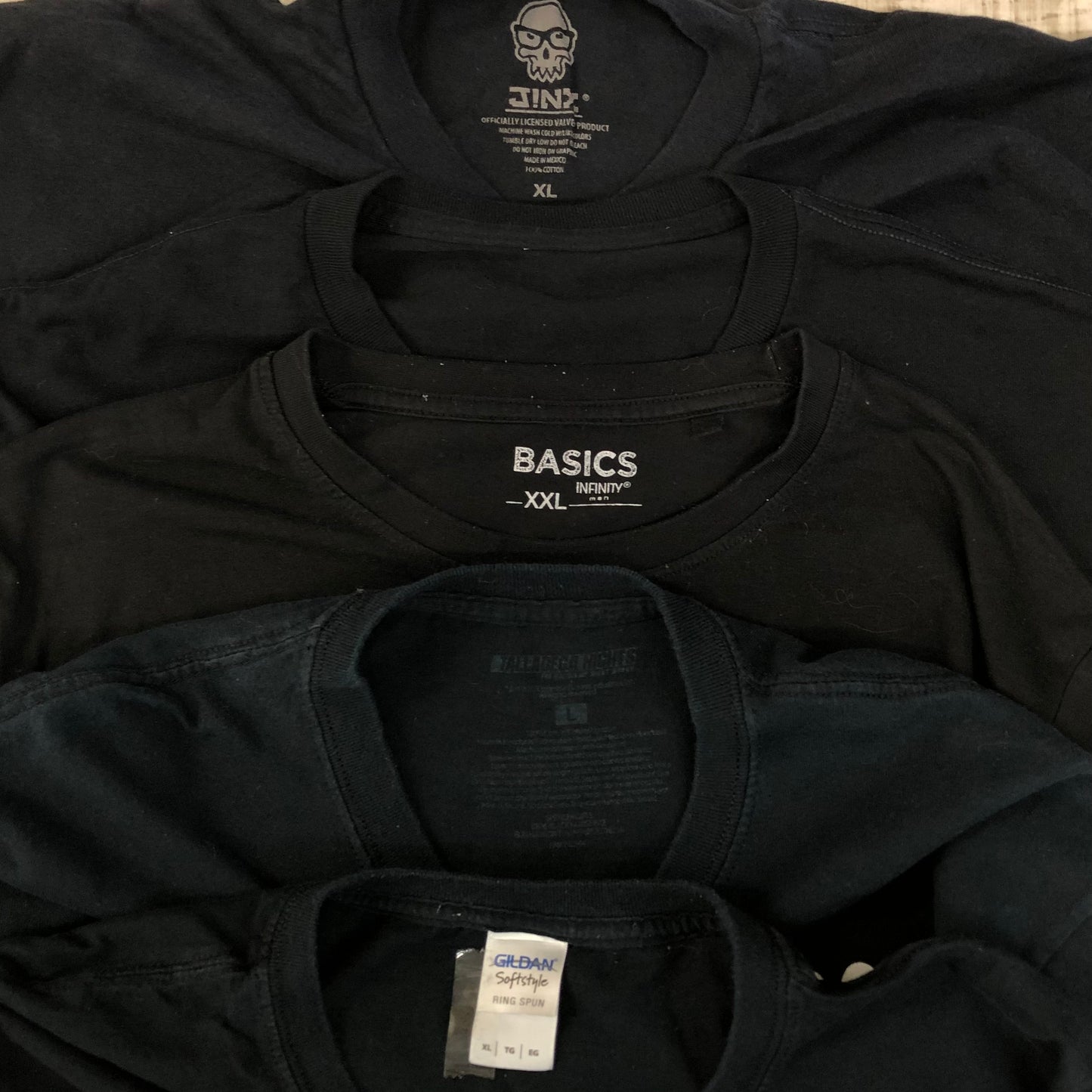 [現物] US ブラックTシャツ 20pcs G0814003