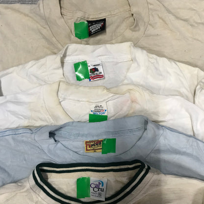 [現物] 90s 白Tシャツ(シミあり) 20pcs H0817001