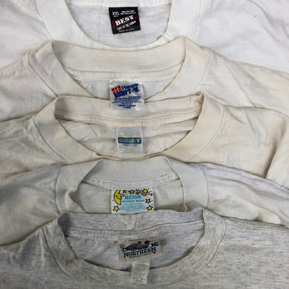 [現物] 90年代 白Tシャツ(シミあり) 20pcs G0810003