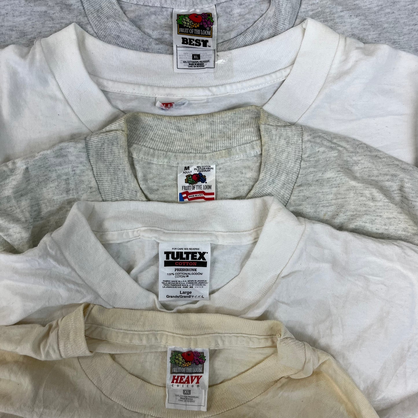 [現物] 90s 白Tシャツ(シミあり) 20pcs C0713003