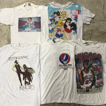 [現物] 00s 白Tシャツ(シミあり) 20pcs D0713002
