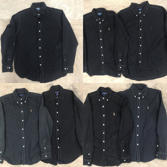 [現物] ラルフシャツ(黒染め) 7pcs G0730001