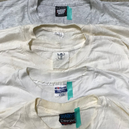 [現物] 90s 白系Tシャツ(シミあり) 20pcs D0709002