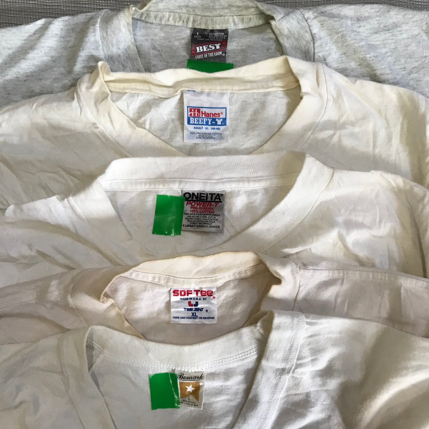 [現物] 90s 白Tシャツ(シミあり) 20pcs H0817001