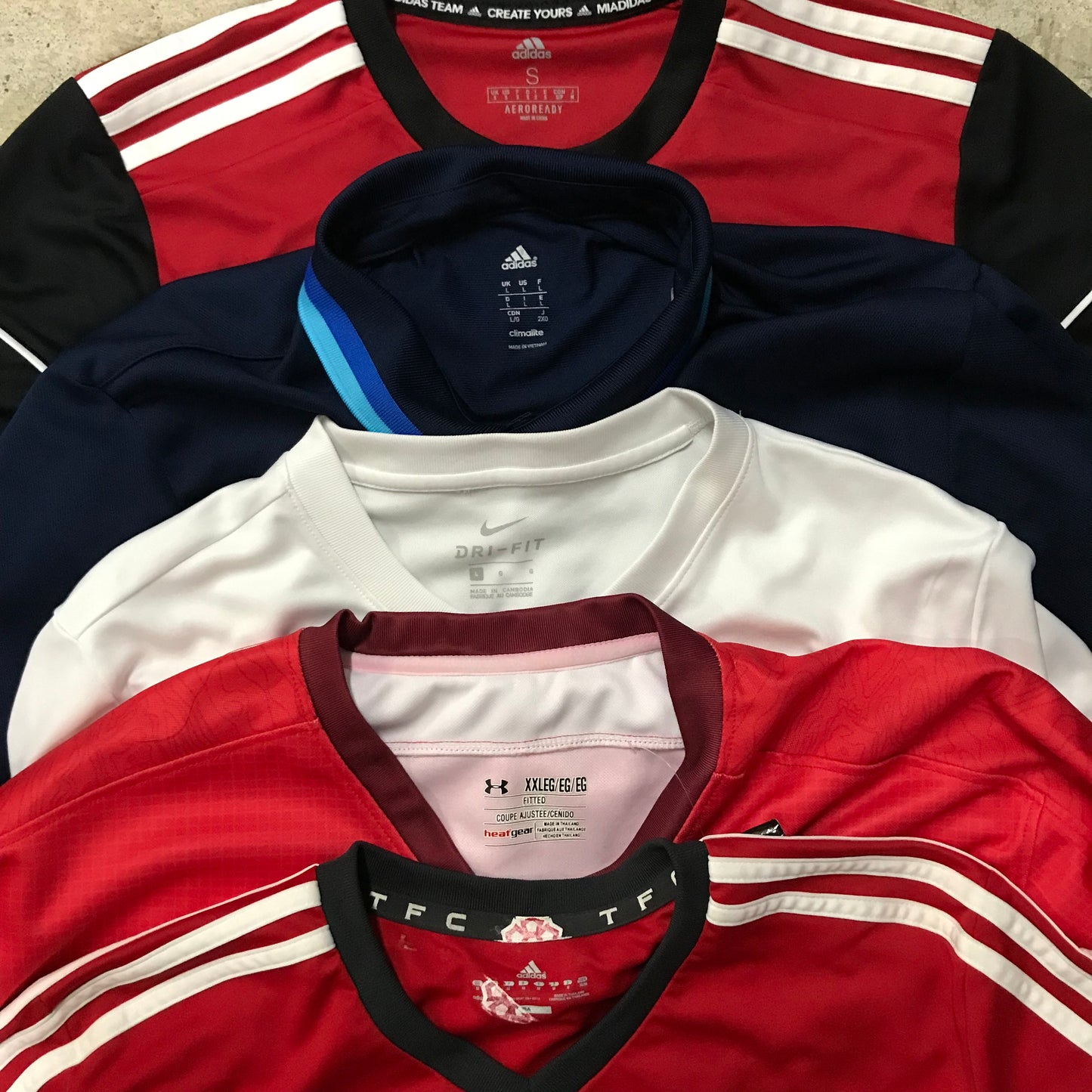 [現物] フットボールゲームシャツ 20pcs D0709005
