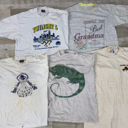 [現物] 90s 白Tシャツ(シミあり) 20pcs G0814002