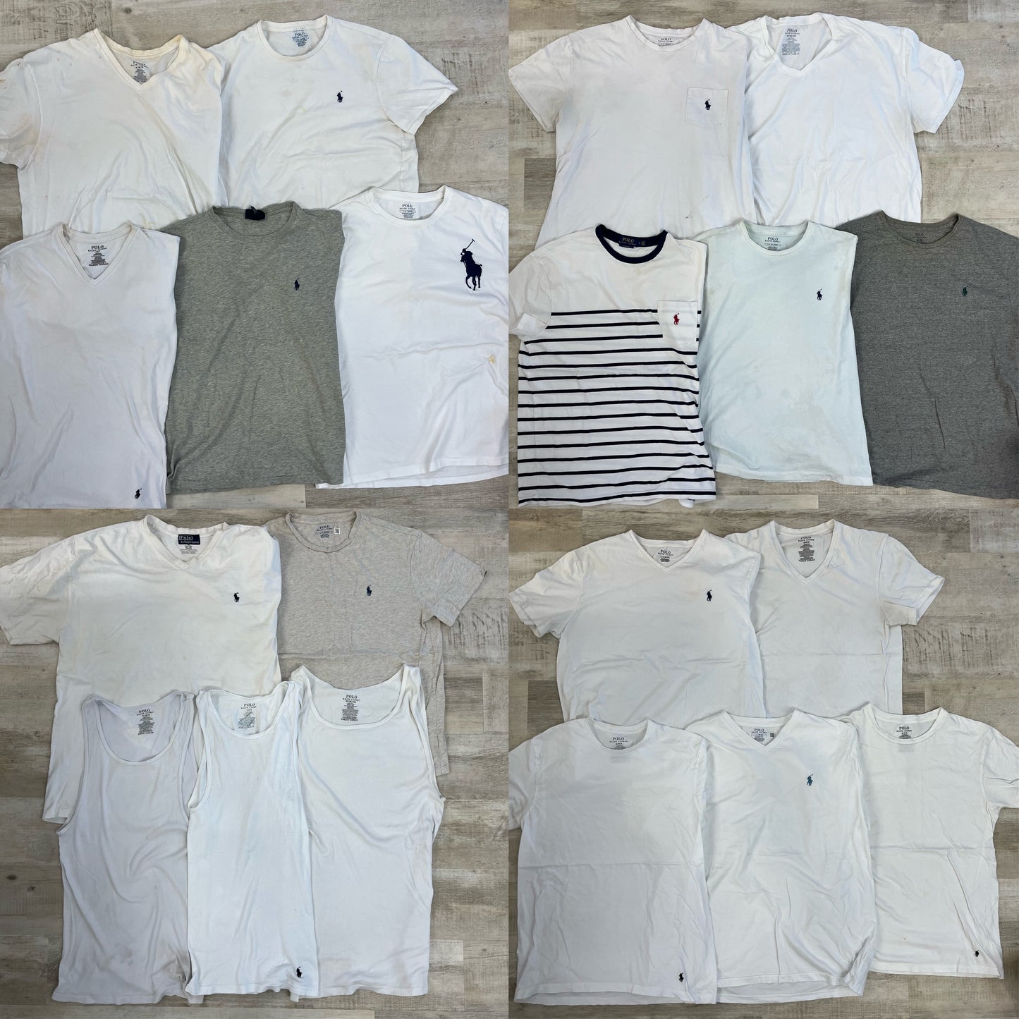 [現物] ラルフ白Tシャツ(シミあり) 20pcs