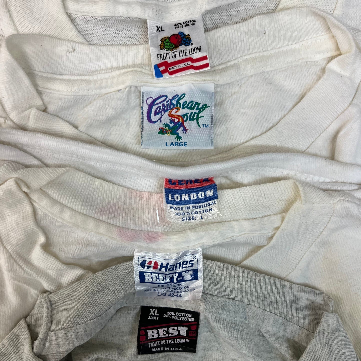 [現物] 90s 白Tシャツ(シミあり) 20pcs C0713001