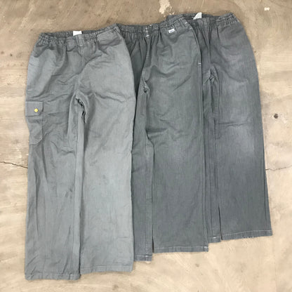 [現物] ユーロメディカルパンツ/グレー後染め 12pcs H0728003