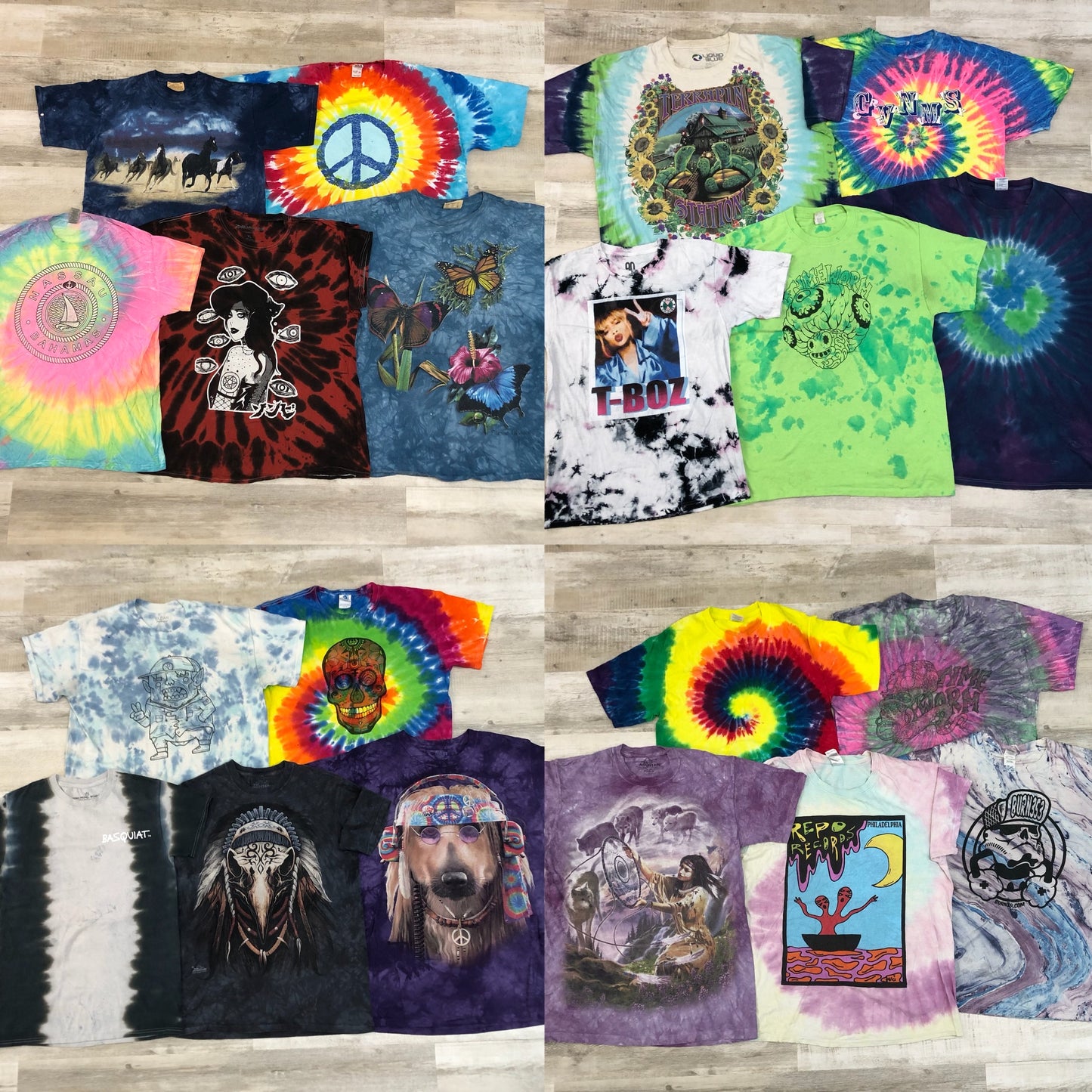 [現物] タイダイTシャツ 20pcs H0724002