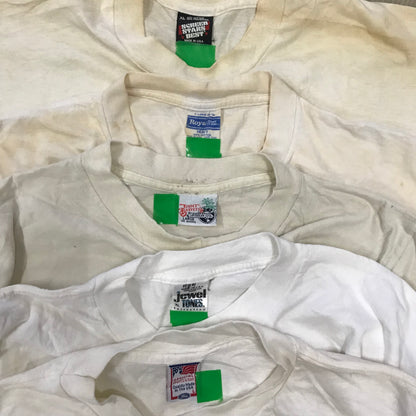 [現物] 90年代 白Tシャツ(シミあり) 20pcs H0810004