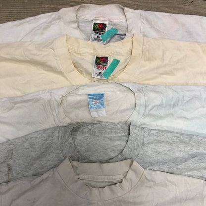 [現物] 90s 白Tシャツ(シミあり) 20pcs E0713005