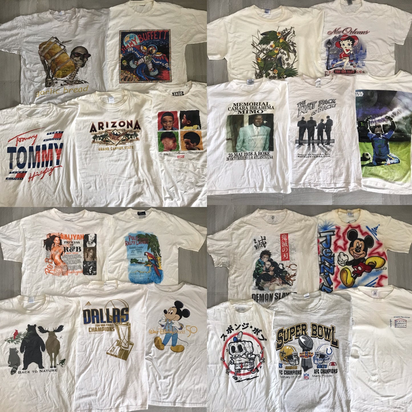 [現物] 00s 白Tシャツ(シミあり) 20pcs H0813002